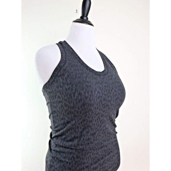 Athleta Size M Momentum Allure Print Tank Top Racerback Dark Gray - Picture 7 of 9